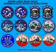 D lotnicze militarne plakietki naklejki z hełmy helmets samolotem mig-29 fulcrum driver f-16 su-22 polskie polish planes british planes patches badges stickers su-27 flanker ukraine spitfire dywizjon303 naszywki z rzepem naszywka lotnicza chełm hełm lotni