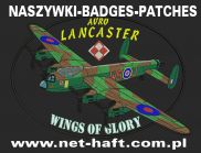 naszywki historyczne samolotu historical classic warplane badges patches naszywki plakietki lotnicze dla pilotów producent producer of embroidered badges patches china poland rad top gun avro lancaster caps t-shirts polos naszywki haftowane na zamówienie 